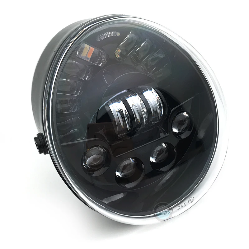 Accessories For V-ROD Motorcycle LED HEADLIGHT Aluminum Black Headlight For V Rod VROD VRSCA Headlight VRSC .