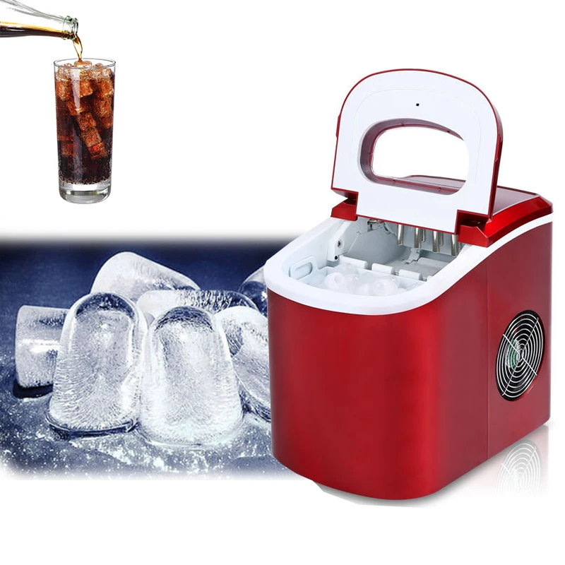 เครื่องทำน้ำแข็งขนาดเล็กแบบพกพาไฟฟ้า Bullet Ice อัตโนมัติ Ice Making Machine สำหรับ Home/บาร์/ปาร์ตี้220V
