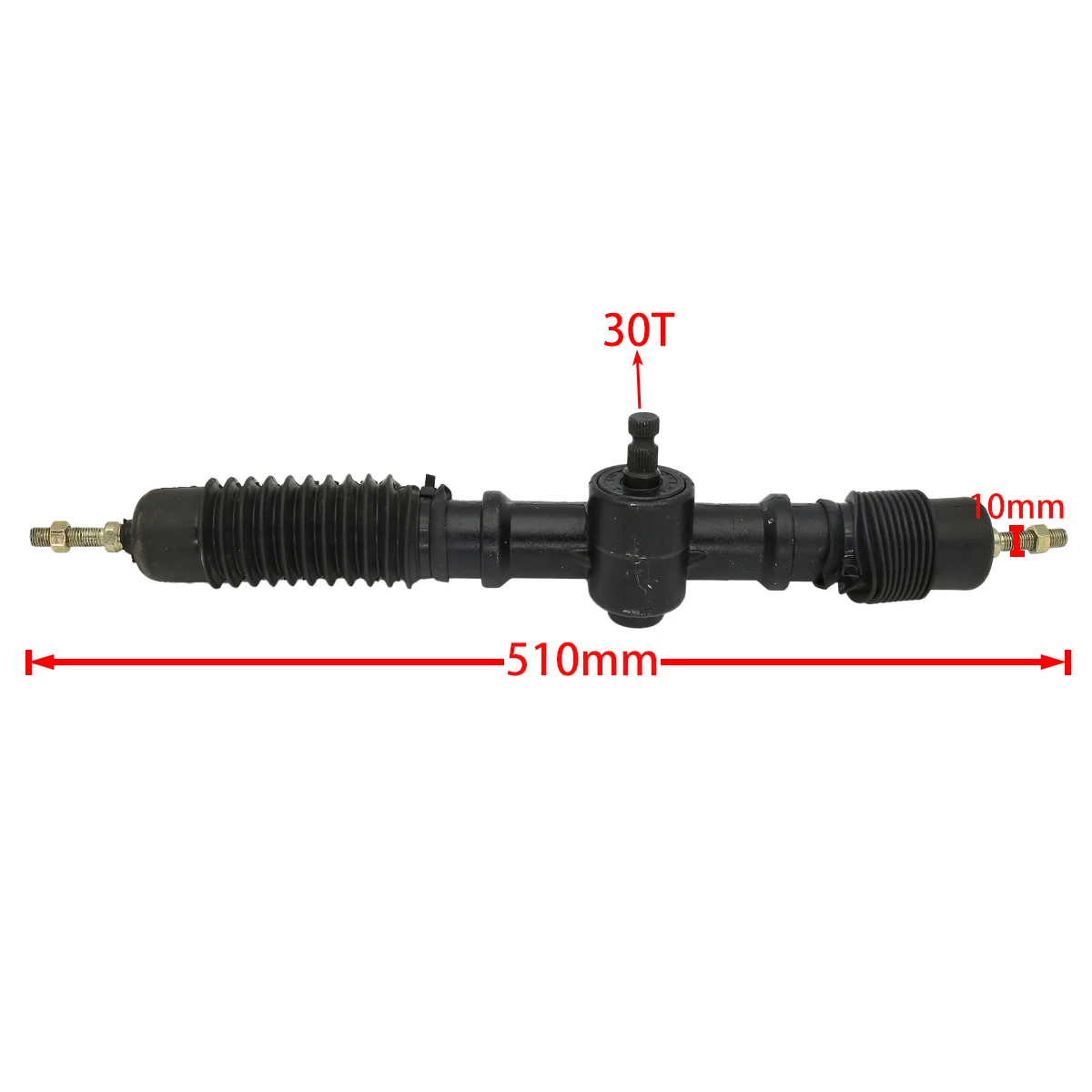 

510mm M10 Steel Power Steering Gear Rack Pinion Assy For ATV UTV Buggy Bike Parts