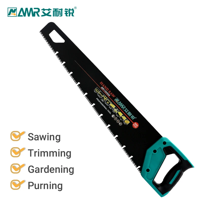 Handsaw Pruning Saw for Sawing Trimming Gardening Prune Cutting Wood Plastic Pipes Sharp Blade Non-Slip Handle with Gloves