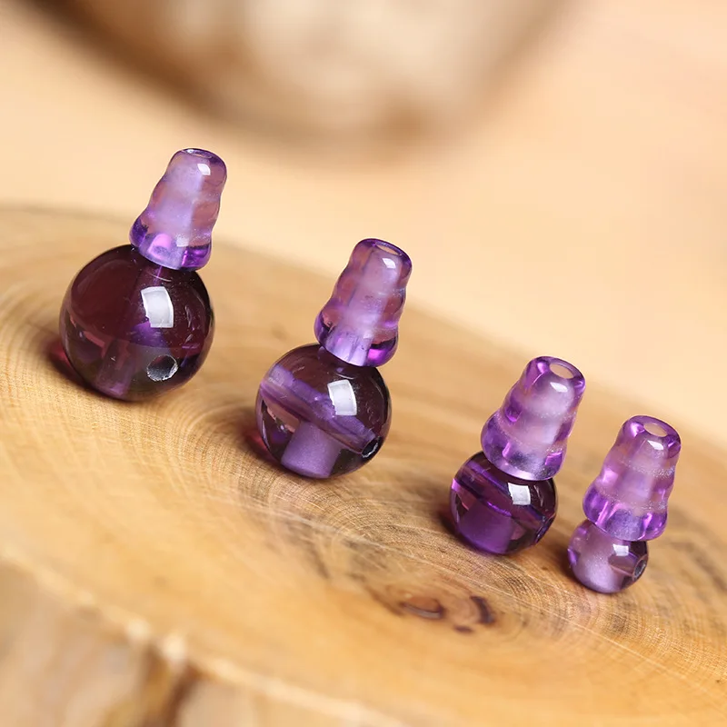 4A Natural Amethyst T-Junction Buddha Head Quartz Crystal Single Bead DIY Jewelry Making