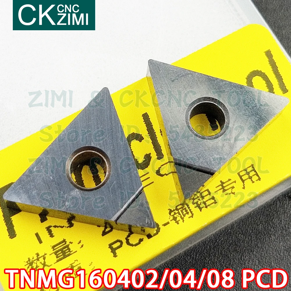 TNMG160402 PCD TNMG160404 PCD TNMG160408 PCD إدراج الماس إدراج أدوات آلة خرط تعمل بالتحكم الرقمي بواسطة الحاسوب قطع تحول أدوات TNMG للألمنيوم