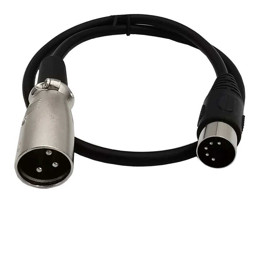 Large DIN 5pin to XLR XLR Male and Female audio cable MIDI to XLR adapter cable 0.5M 1.5M 5FT