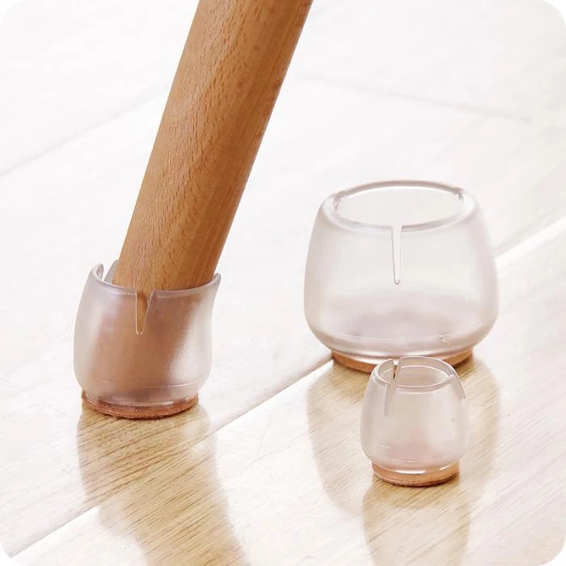4 Uds. Pies de mesa para muebles, almohadillas para sofá, protección de goma antideslizante, gruesas, PVC, resistentes al desgaste, gorros para