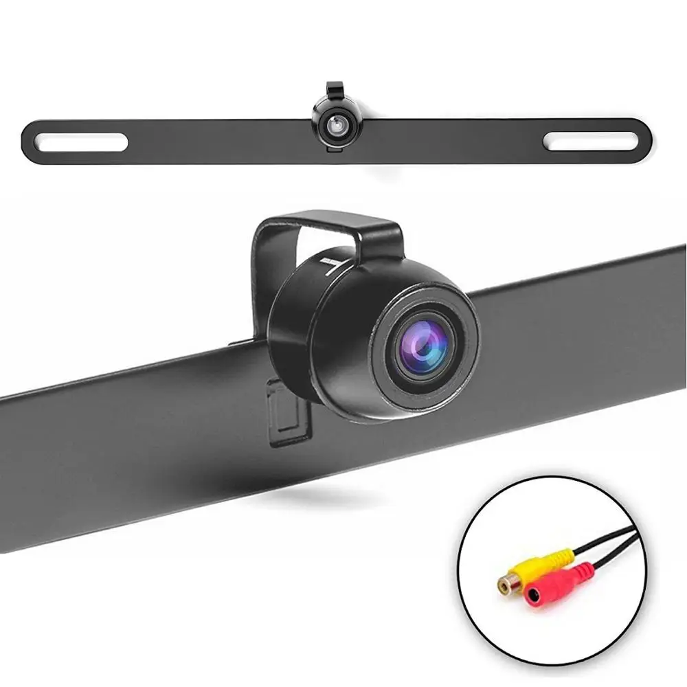 

Car Concealed License Plate Rear View Backup Camera with Night Vision and Guide Parking Lines