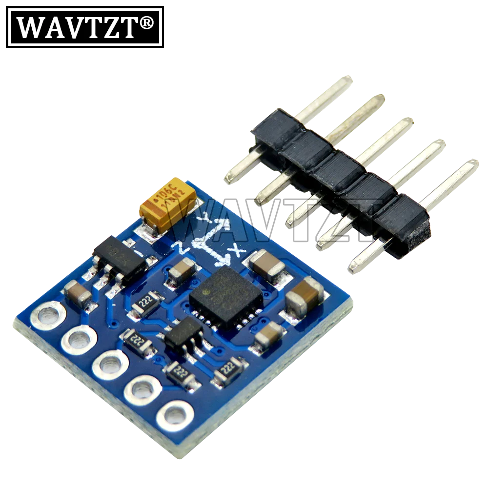 WAVTZT QMC5883 GY-271 3V-5V Tiga Sumbu Tri-sumbu 3 Sumbu Kompas Magnetometer Sensor Modul Papan QMC5883L UNTUK Arduino