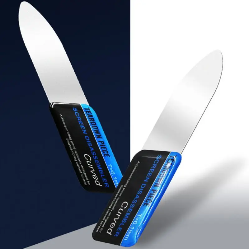 Telefone móvel curvado tela lcd spudger abertura pry cartão ferramentas ultra fino flexível do telefone móvel desmontar metal de aço