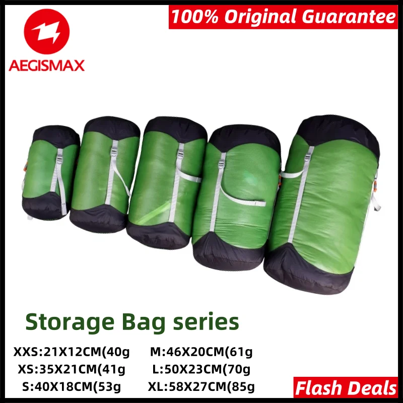 AEGISMAX Outdoor Sleeping Bag Pack Compression Stuff Sack High Quality Storage Carry Bag Sleeping Bag Accessories Large Capacity