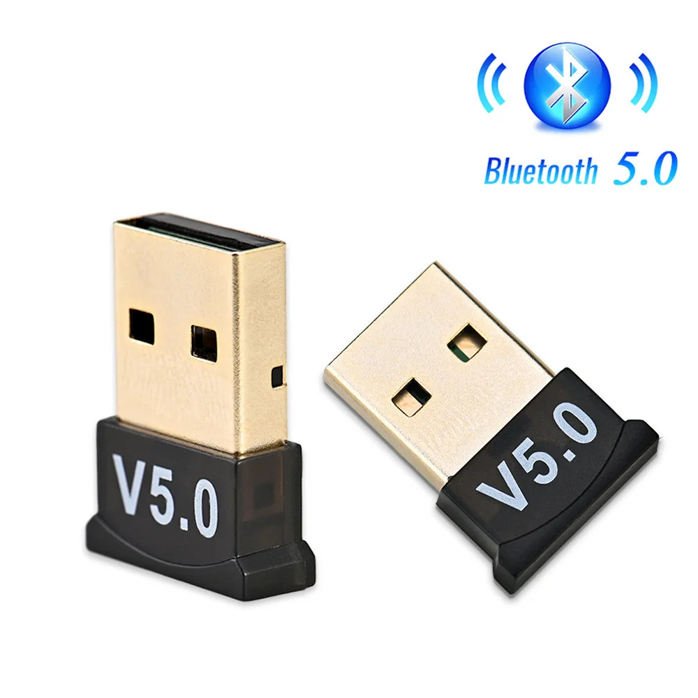 USB Bluetooth 5.0 Adapter USB Wireless Receptor Bluetooth Speaker File Receiver Transmitter Dongle Laptop Earphone BLE Sender