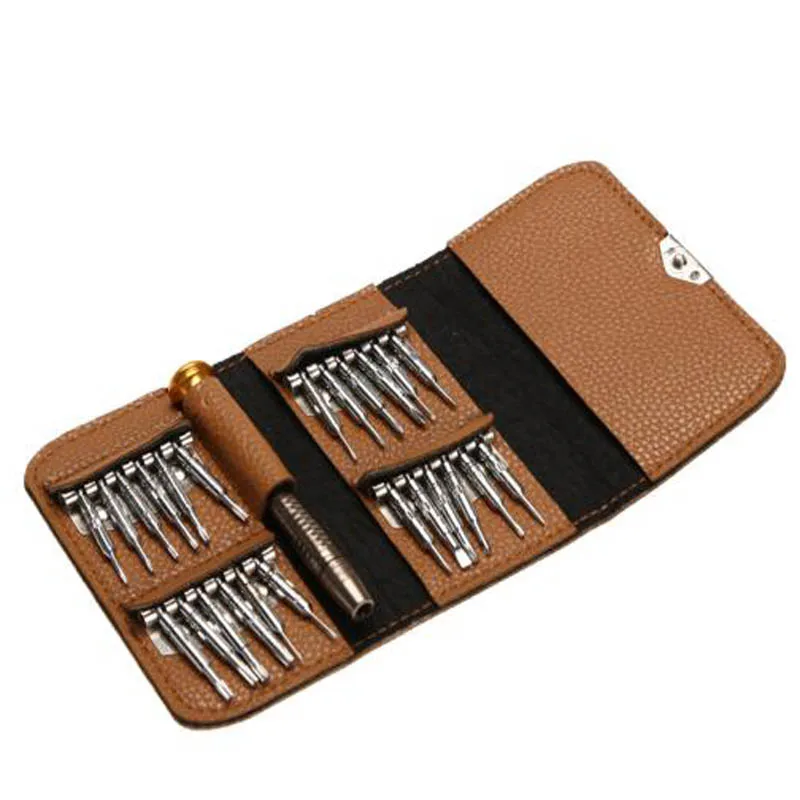 Mini precisão chave de fenda conjunto 25 em 1 torx eletrônico chave de fenda abertura ferramentas reparo kit para o iphone câmera relógio tablet pc