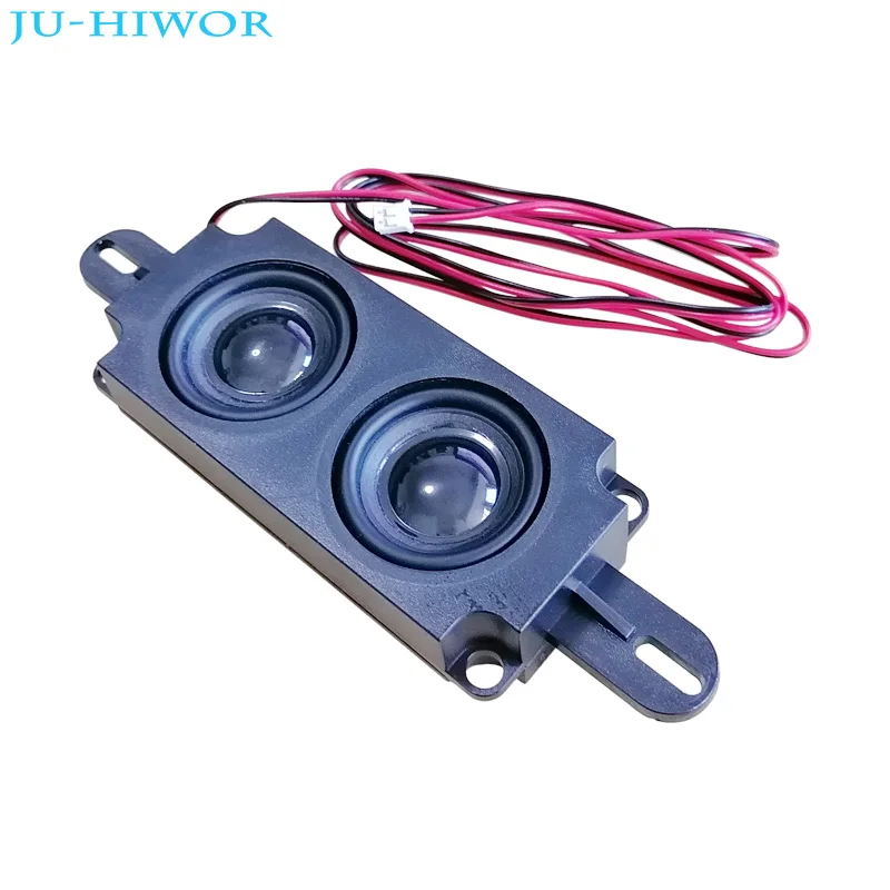 

8R 10W 45*150*21MM Multimedia Double Speaker For Advertising With Wire Embedded Box Loudspeaker PU Edge Black Cap