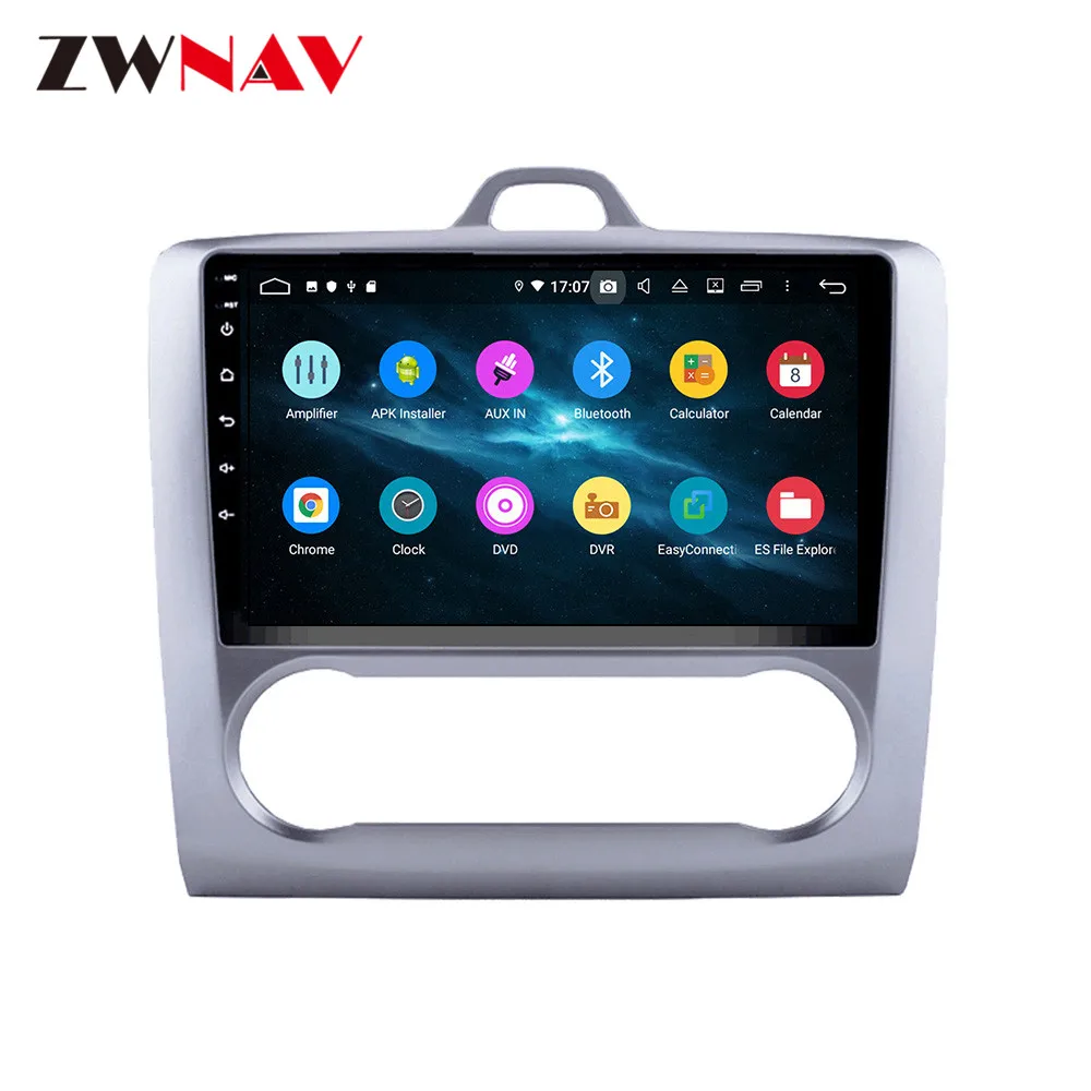 ZWNAV Android 10 4+128GB PX6 DSP Radio Car DVD Player GPS navigation For Ford Focus 2004-2011 Head Unit Multimedia Tape Recorder