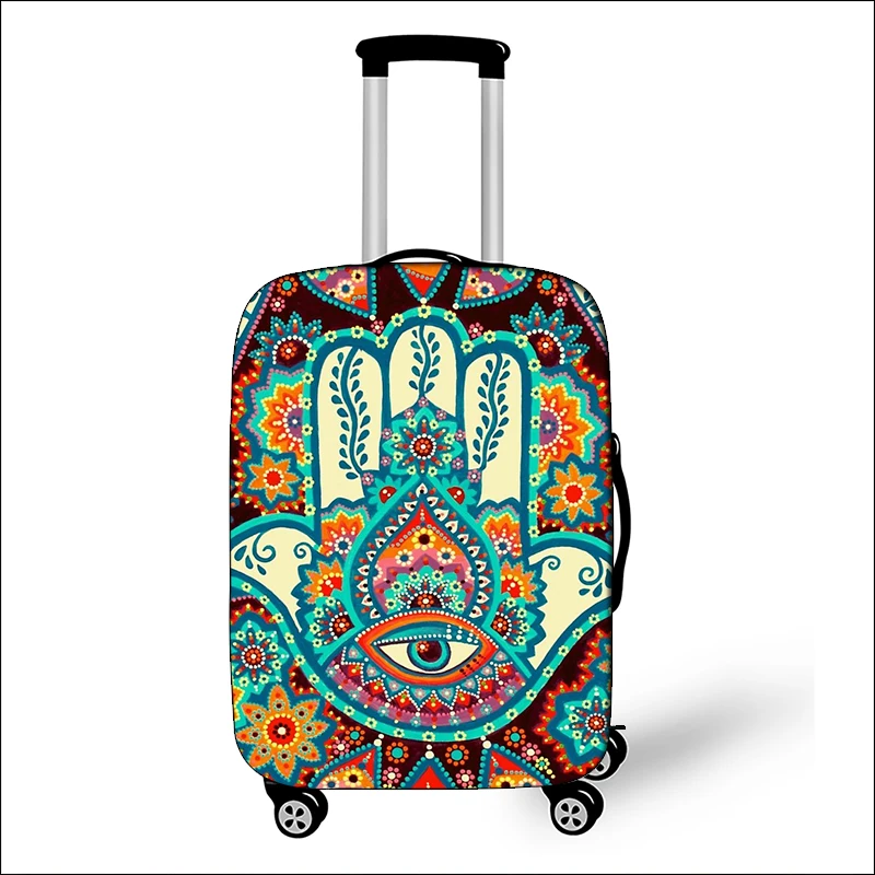 Mandala Flower Print Luggage Cover Travel Accessories Elastic Anti Dust Suitcase Cover Women Trolley Case Covers for Travelling