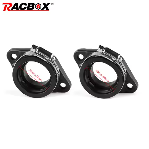 Motorcycle Carburetor Manifold Intake Flange Adapter Carb Manifold Boot for PWK 28mm 30mm 32mm 34mm Carburetor UTV ATV UAZ UTE