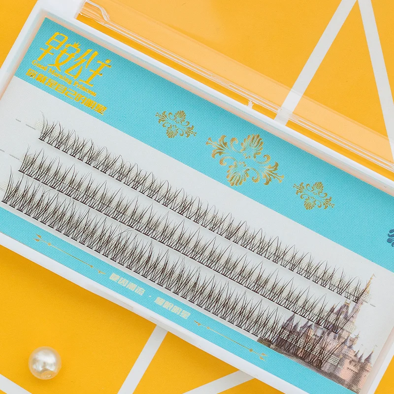 3 Rijen Van Valse Eyeslashes Persoonlijke Wimper Professionele Make Individuele Cluster Wimpers Enten Fake Eye Lash Extension