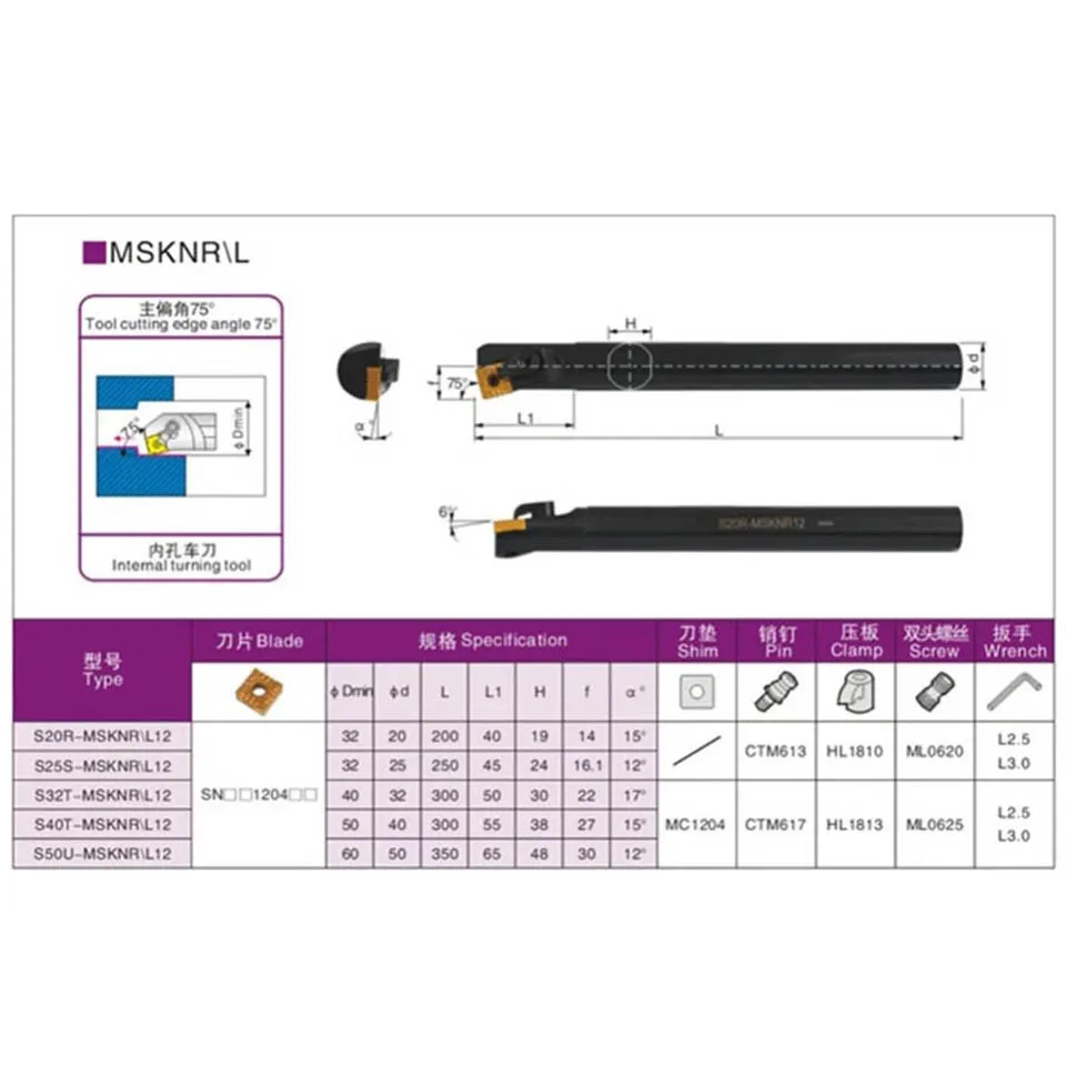 1 قطعة ثقب الداخلية تحول أداة أربور S20R-MSKNR12 S25S-MSKNR12 آلة خرط تعمل بالتحكم الرقمي بواسطة الحاسوب أدوات S20R-MSKNL12 الداخلية تحول أداة S25S-MSKNL القاطع