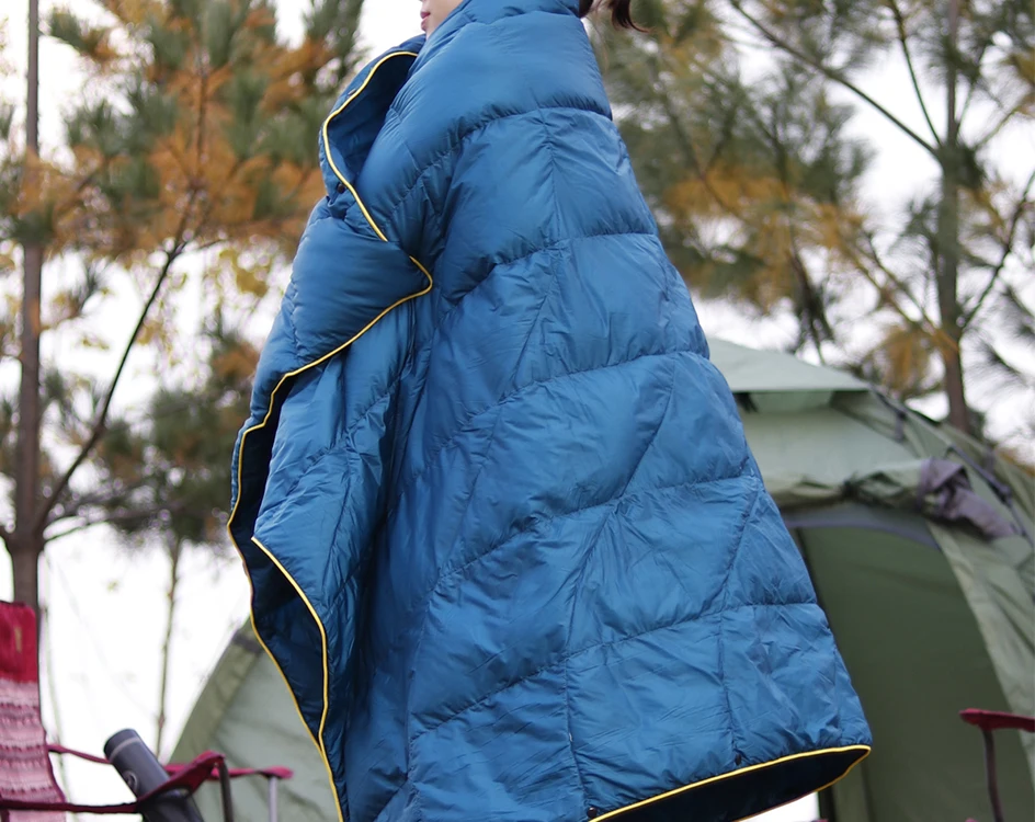 Bunte Duck Down Outdoor Camping decke, wasserdicht, wind dicht, tragbar, Wander matratze für Erwachsene, Campcamp, Multi-Size – Detail 7