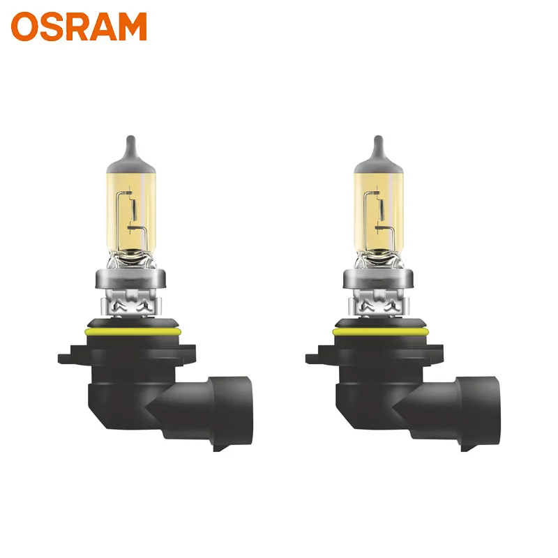 OSRAM HB4 9006 Yellow 9006FBR Halogen Fog Breaker 12V 51W Car Original Headlight 2600K Light +60% Brighter Genuine Lamps, Pair
