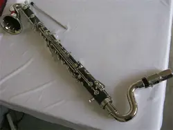 Nice bass clarinet, Bb keys ebonited body, Nickel plated,great tone AC-132 #7019