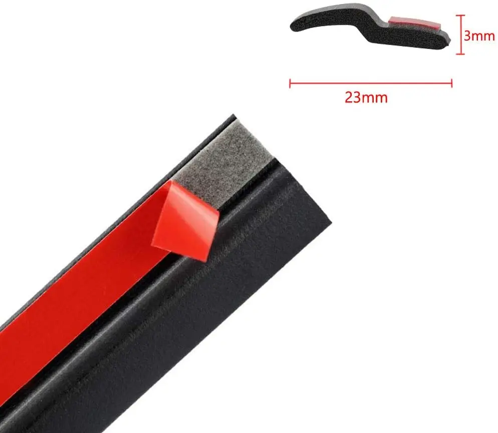 4 Meters Z Shape Rubber Seal Car Door Edge Guard Molding Trim Protectors Strip