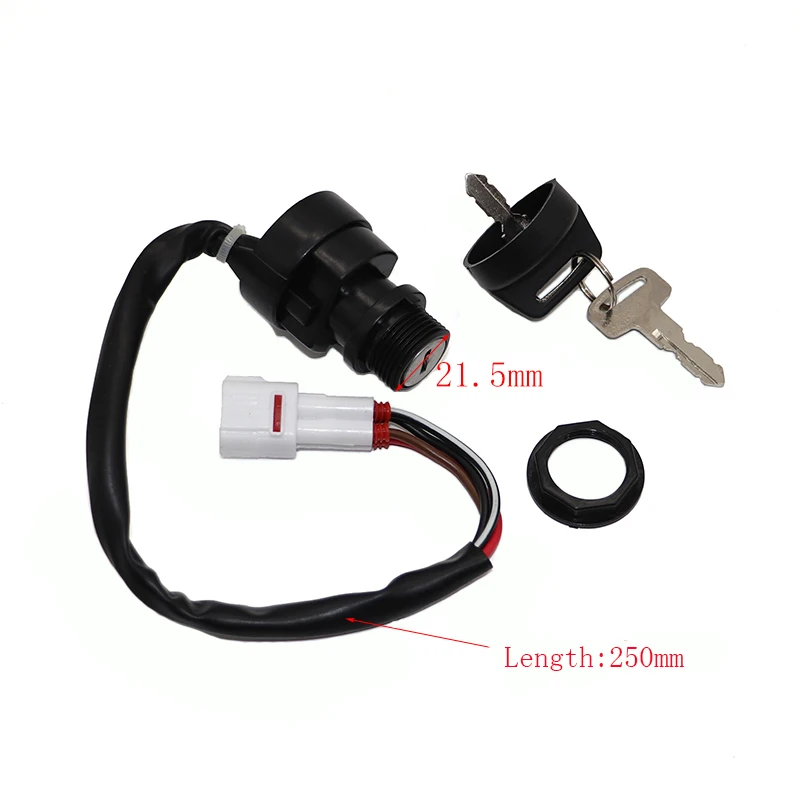 ATV Ignition Key Switch For Yamaha Warrior BIG BEAR YFM350 BANSHEE YFZ350 KODIAK YFM400 4WD RAPTOR YFM50 YFM80 WOLVERINE YFM350