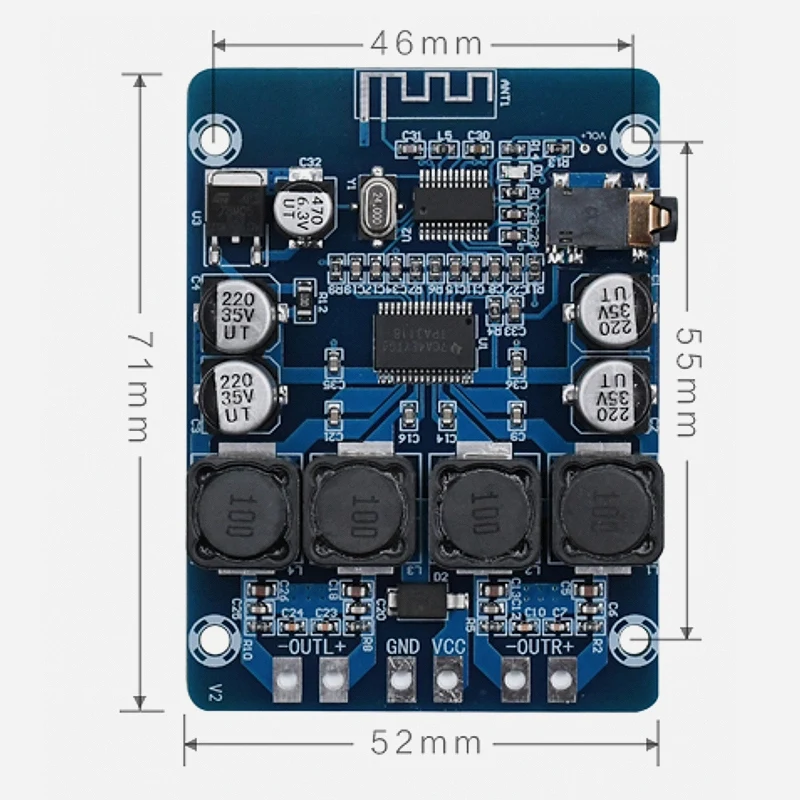 TPA3118 TPA3118 Modul Amplifier Daya Digital PBTL Mono Papan Amplifier Daya Digital 1x 60W Modul Amplifier Daya
