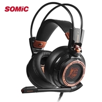 Somic G941 Active Noise Cancelling Upgrade Headphone 7.1 Virtual Surround Sound USB Gaming Headset with Mic Vibrating Function