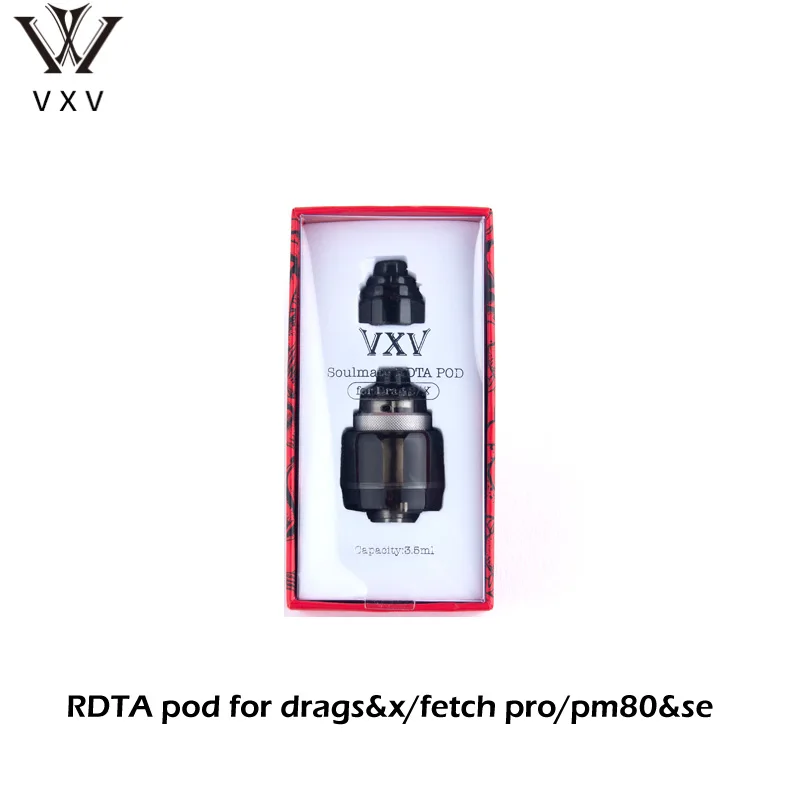 VXV-인기 판매 Soulmate RDTA 포드 510 스레드, Target pm80 pm80 SE Fetch Pro Voopoo Drag x/ Drag s DIY 전자 담배 분무기 탱크 Vape