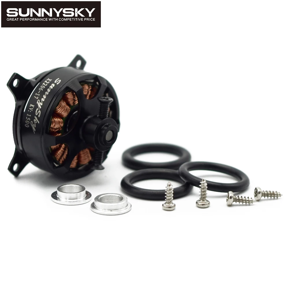 Sunnysky X2206 1500KV/1900KV 2-3S 3mm Shaft Diameter Outrunner Brushless Motor For RC Aerobatics Airplane Multirotor Quadcopter