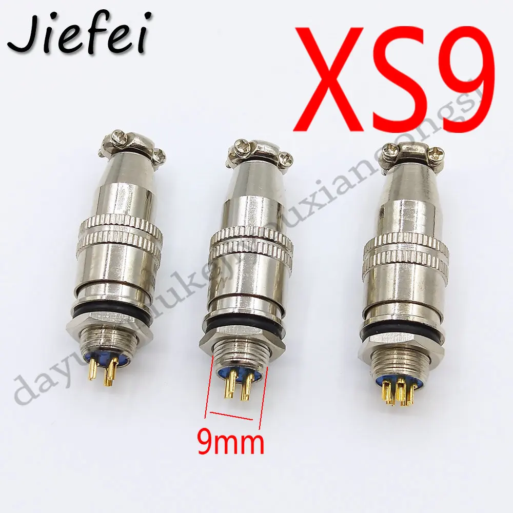 Electrical mini XLR aviation plug XS9 XS10 XS9JK XS10JK 3Pin 4Pin 5Pin 9mm/10MM self locking Aviation socket connector 3P 4P 5P