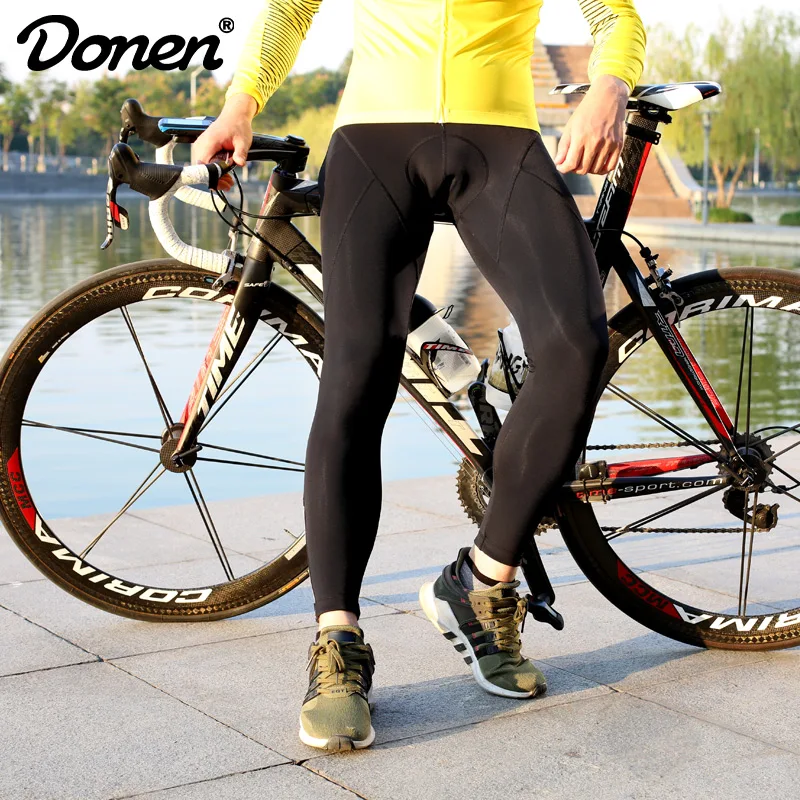 DONEN 2018 Cycling Bike Pants Men's Thermal Fleece Wind Pants Equipment Windproof Pants Sports Outdoor Winter Autumn Trousers