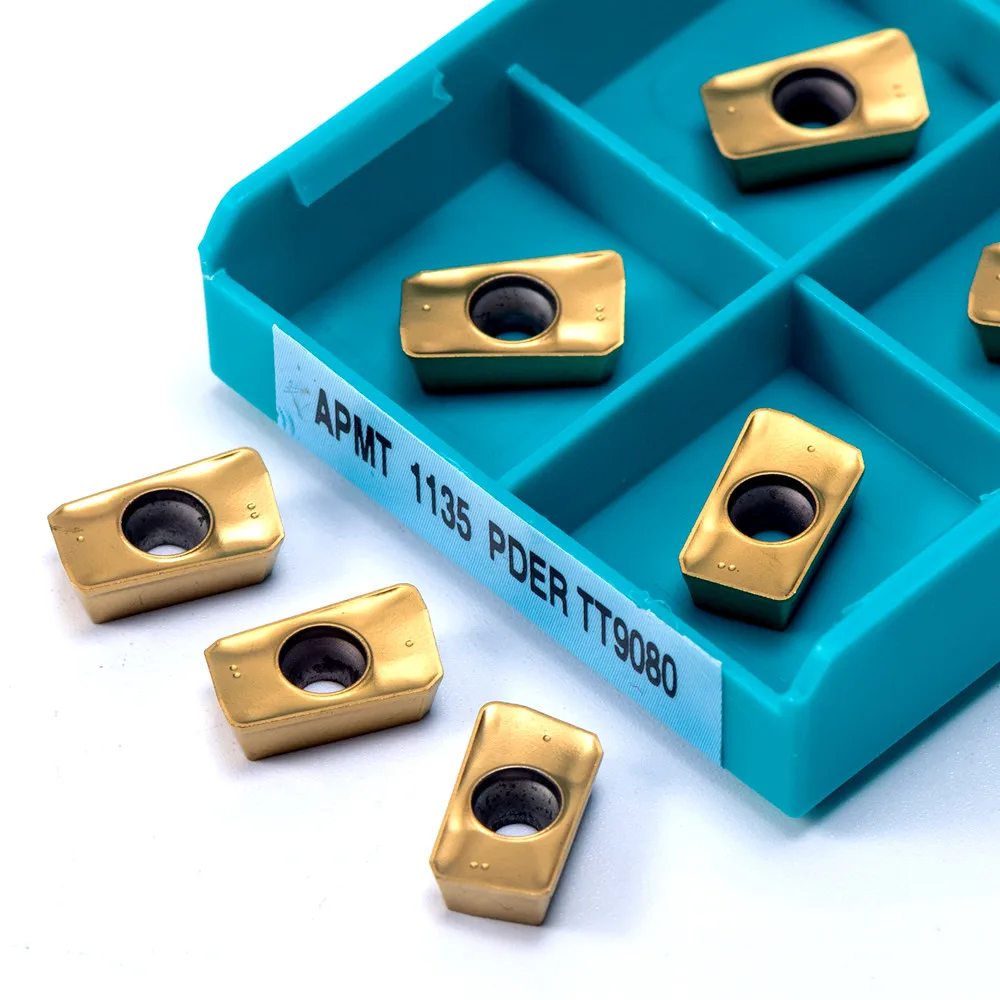 APMT1135 PDER TT9080 شفرة من الكربيد تحول وطحن أداة APMT 1135 عالية الجودة ماكينة طحن باستخدام الحاسب الآلي قاطعة المطحنة