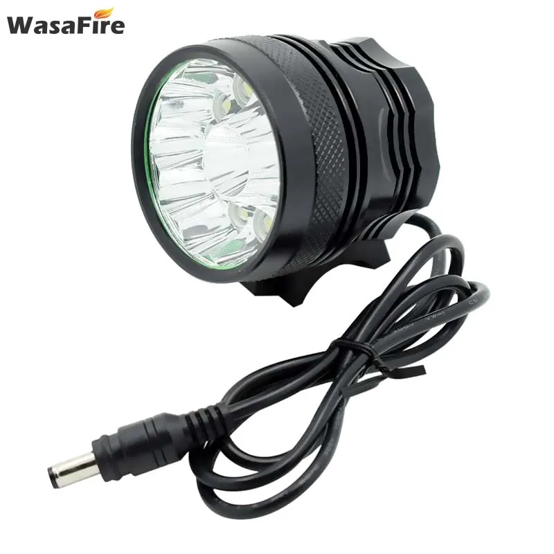 Bike Headlight 12*T6 LED Bicycle Front Light 20000 Lumens Night Riding Cycling Head Lamp + 8.4V 18650 Battery Pack + Charger