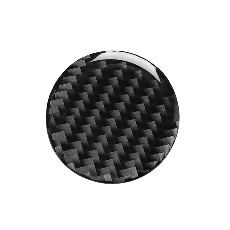 1pcs For Audi A3 8V 2012-2017 Carbon Fiber Control Knob Panel Decorative Car Covers Car Styling Trim Stickers Protector