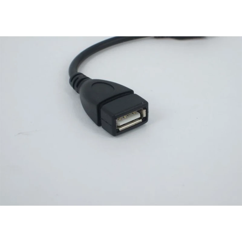OTG V3 to USB female miniUSB to USB female T v3 For Mp3/Mp4 OTG cable black