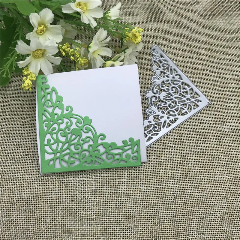 Small flower lace Card Metal Cutting die keychain shaker Heart Paper Key Chain Scrapbook Paper Craft Card Punch Art Knife Cutter