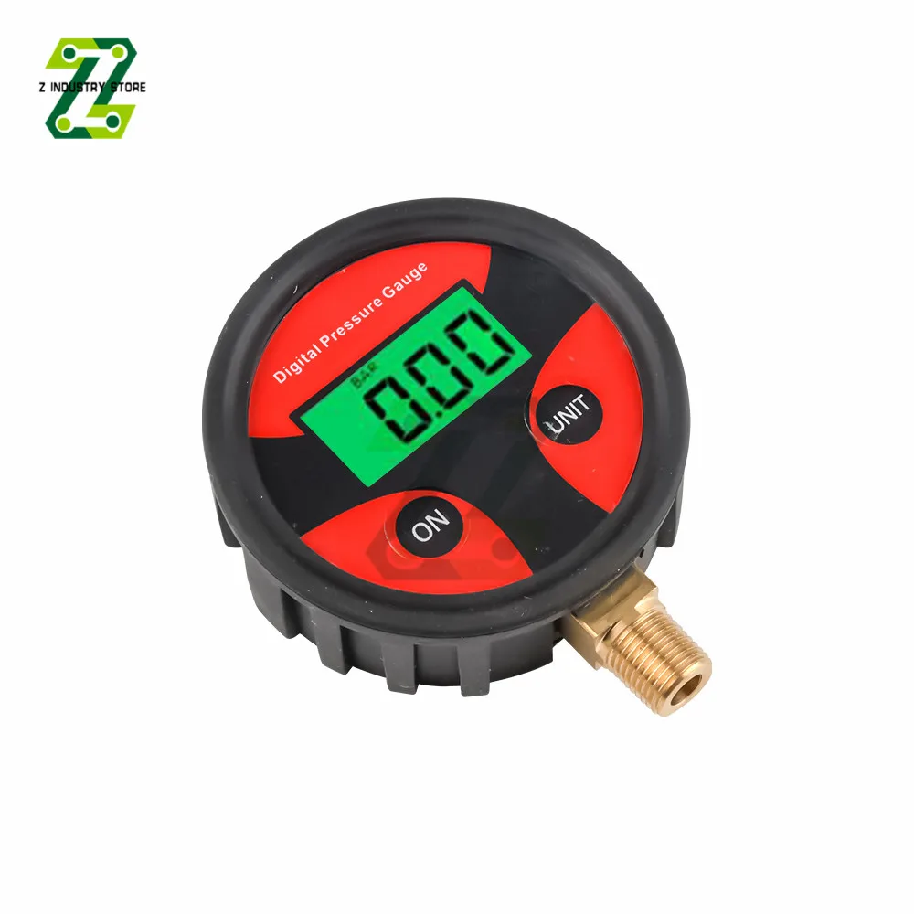 Pressure Gauge 0-200PSI Tire Pressure Monitoring LCD Backlight Digital Tire Gauge Monometer for Car Truck Bike Car Tyre