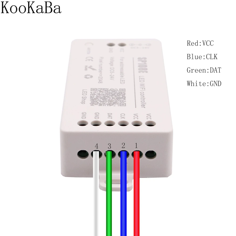 WS2811 WS2812B SP108E LED Strip WIFI Controller WS2813 WS2815 SK6812 Etc LED Module Light Smart APP Wireless Control DC5-24V