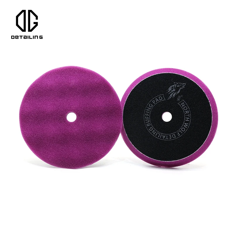 5 inch Newest Wave Sponge Auto Care Purple Cutting Pad 5inch Foam Buffing and Polishing Pad