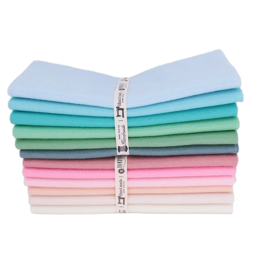 High Density Non-Woven 1.2mm Soft Felt DIY Craft ,Needlework Sewing Dolls Toys Material, Polyester Fabric 12 Pcs/Lot 25cmx28cm
