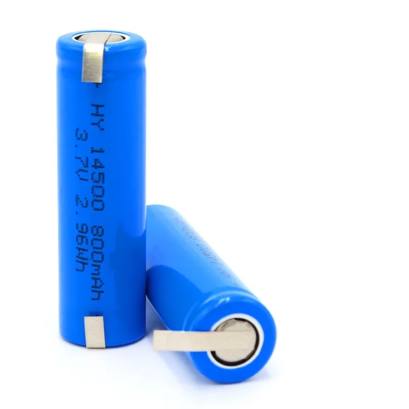 New 100% AA 800mAh VR2 14500 Batteries Li-ion 3.7v Rechargeable Battery With Welding