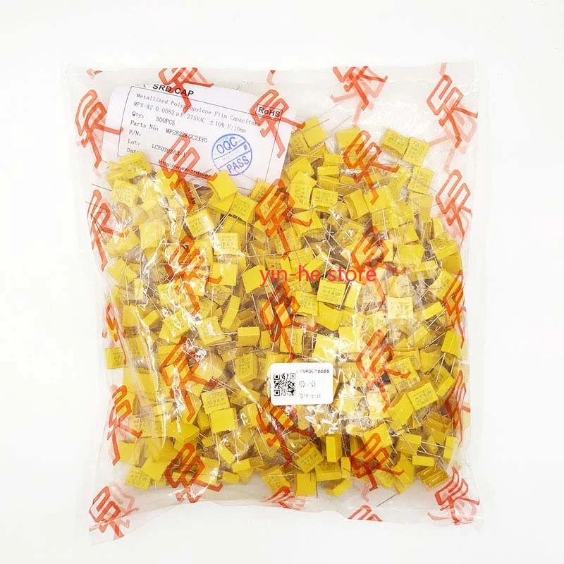 

20 шт. MP2822KGC2XYG защитный конденсатор X2 822K/275 В ± 10% 13*5*11/P = 10