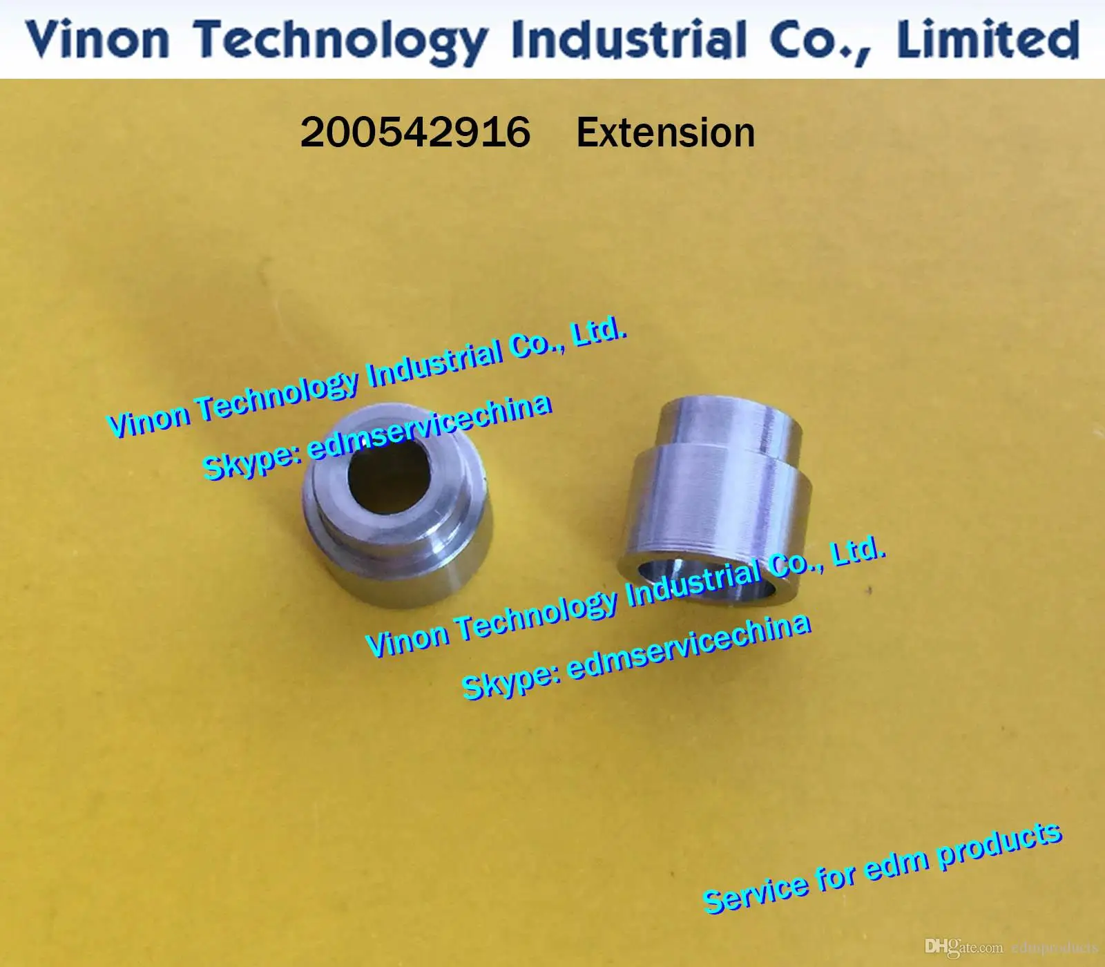 200542916 Extension 8Dx7.5mm for upper wire guide for ROBOFIL 290,300,310,510 CNC WIRE CUT EDM PARTS 200.542.916 Distance piece