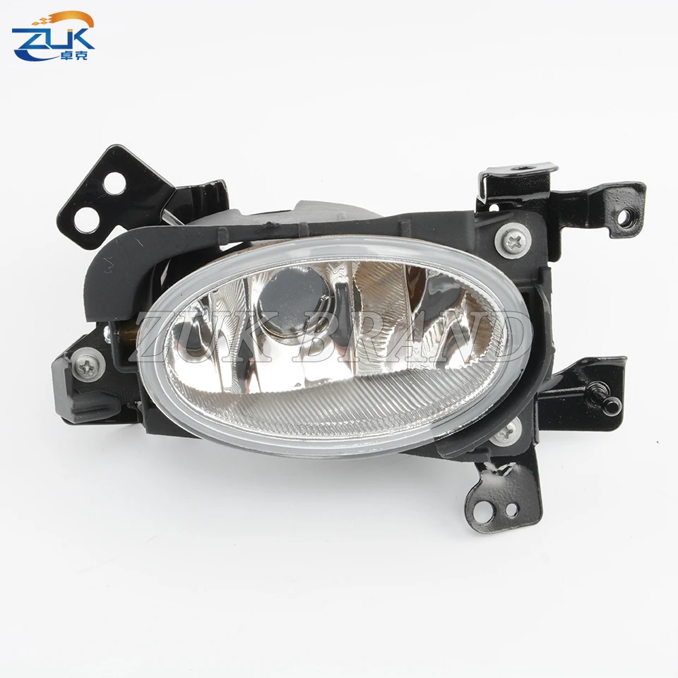 ZUK Front Bumper Fog Light Fog Lamp For HONDA FIT JAZZ 2009 2010 2011 GE6 GE8 TG5 Foglight With Aluminum Bowl Glass Lens