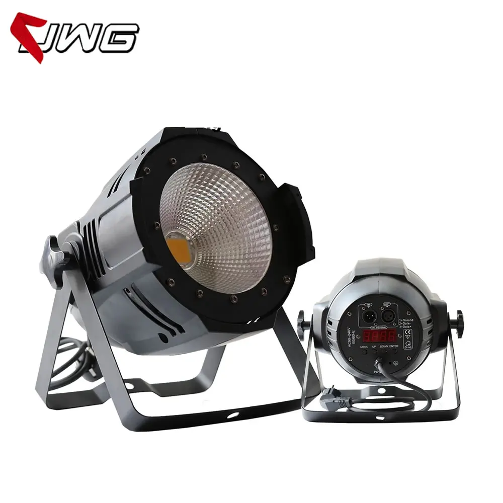 

Free Shipping High Power Aluminium 100W Warm White/Cool White COB LED Par Light DJ DMX Beam Wash Strobe Effect For Stage Theater