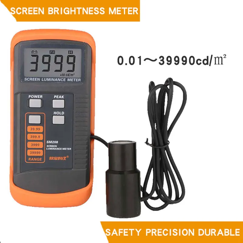 Screen Brightness Meter Mini Screen luminance Brightness Light Meter 0.01-39990cd/m2 Light Detector