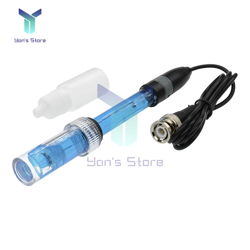 PH Electrode Probe BNC Connector 0-14 Value Detection PH Controller Meter Sensor Digital PH Sensor Electrode Rechargeable Type