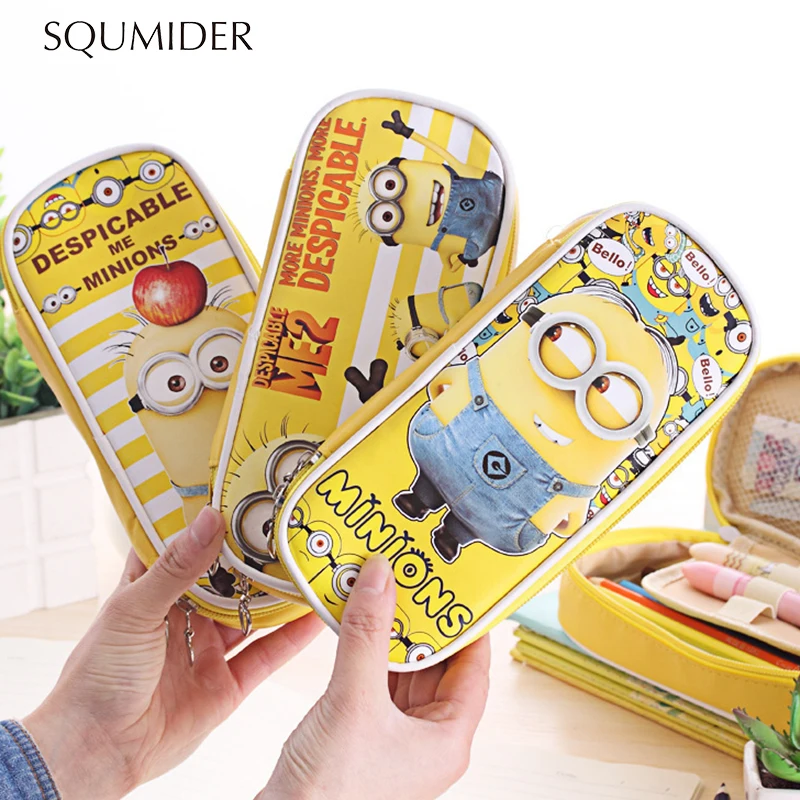 Cartoon Pencil Case Kawaii Large Pen Bag Box Cute Students Pencil Cases Lovely Stationery Bag Kid Gifts School Office Supplies