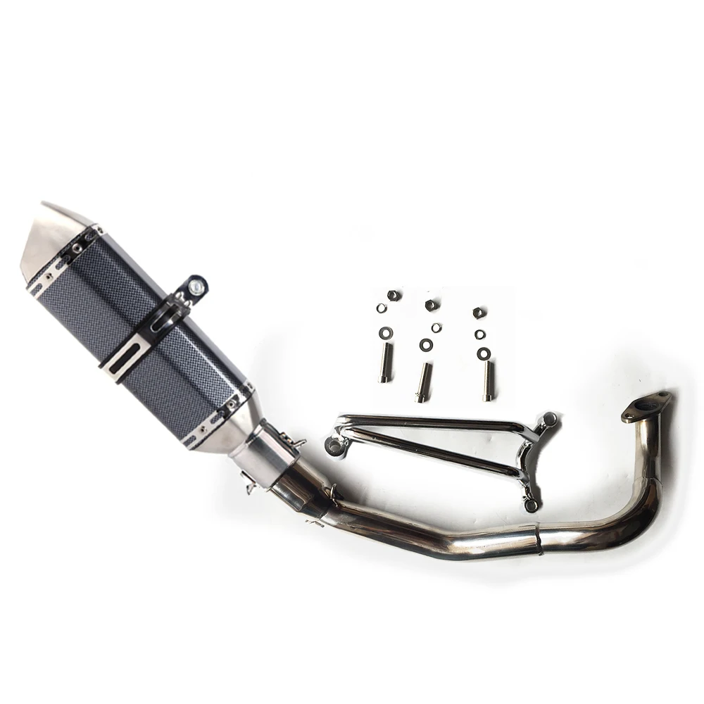 Slip On For SUZUKI ADDRESS V125S V125 GALLERY Exhaust Motorcycle Performance V125 Steel Tube Muffler Escape