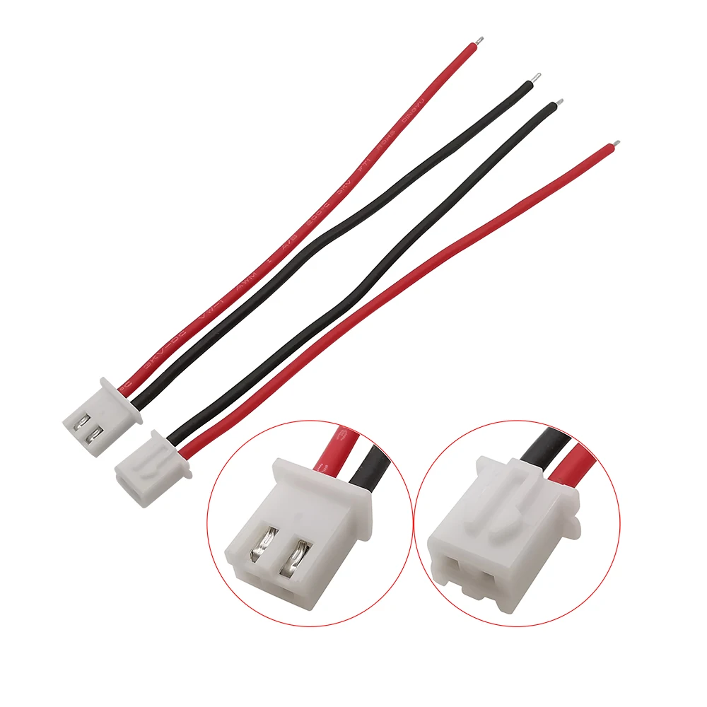 5Pcs JST XH Connectors Adapter Plug 1s 2s 3s 4s 5s 6s 7s Balance Changer Cable 22AWG Silicone Wire 10/15/20cm for Lipo Battery